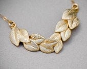 Grecian Jewelry, Gold Leaf Necklace, Grecian Necklace, Gold Necklace, Gold Leaves, Bridal Jewelry, Grecian Jewelry, Wedding Jewelry