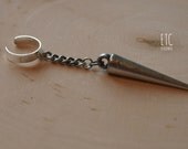 SALE Silver Spike Ear Cuff