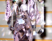Crystal Prism Wind Chime - Pink - Indoor or Outdoor - PRETTY IN PINK