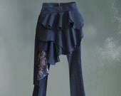 Womens denim and ditzy designer cover up hip accessory by tratgirl bumleros