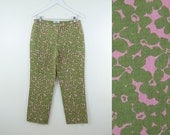 90s MOSCHINO Cheap and Chic Floral Print Pants (M)