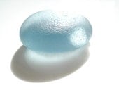 Sea Glass Blue Grey Paperweight - P025 - from Seaham, UK