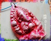 Ganesh Necklace - One of a Kind Yoga Inspired Clay Pendant