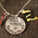 The Perfect Pair Fireman's Wife Personalized Boot and High Heel or Flip Flop Necklace Hand Stamped