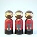 i heart you Lumberjacks wood peg people dolls