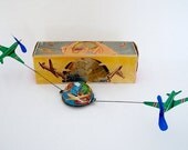 Vintage 1950s German Spinning Globe Novelty Toy with Original Box  - Peter Niedermeier - Rare