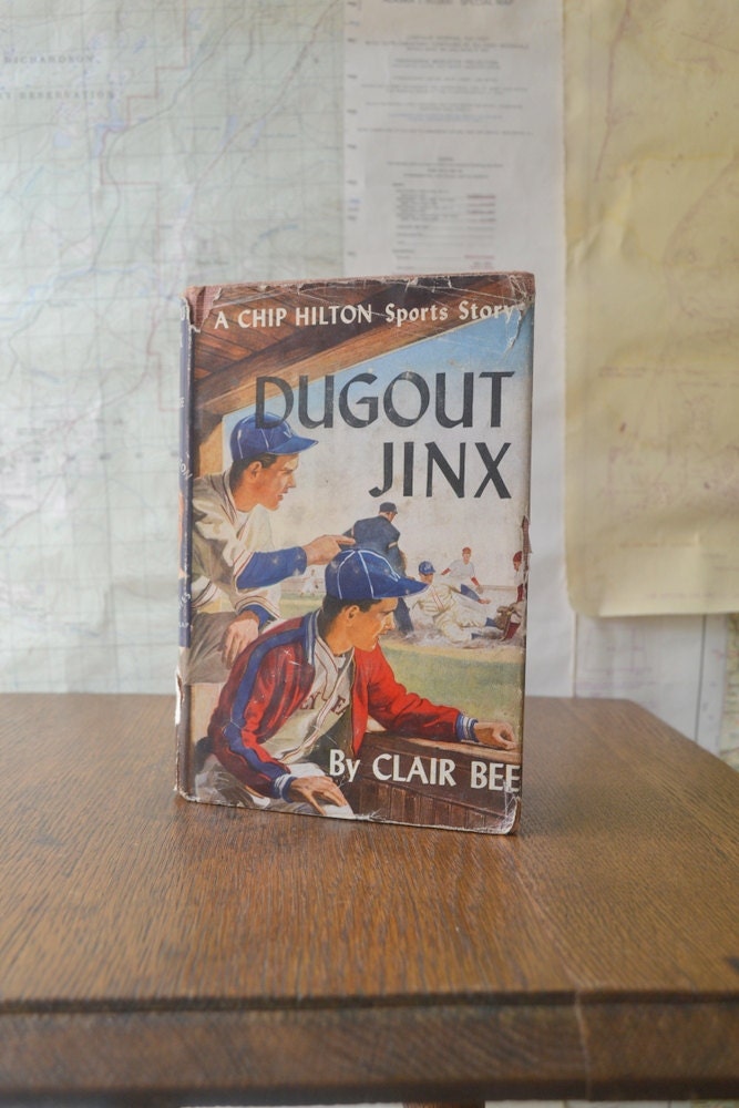 Dugout Jinx, 1952 Chip Hilton with Dust Jacket, Clair Bee