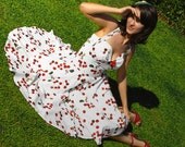 Rockabilly cherry wedding dress
