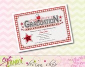 GRADUATION - Backyard BBQ - Graduation INVITE - custom Colors included Il_170x135