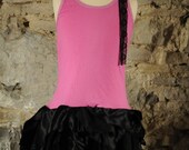 Girls Fairy Costume Fairy dress, pink & black ballerina tutu  Age 6 - 7 years punk fairy kids clothing