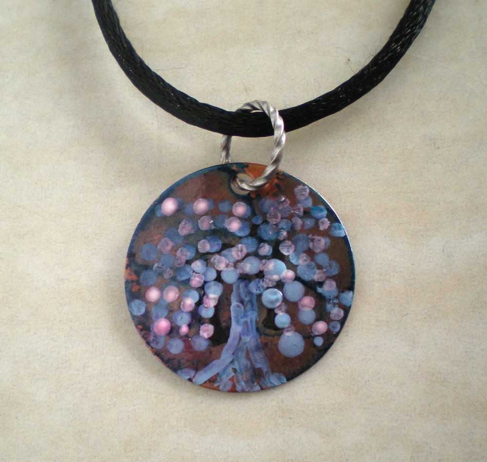 Tree Necklace: Winter - Weeping Willow - Copper Jewelry - Unique Jewelry - Tree Jewelry - Earthy Jewelry - Pendant Necklace - Boho Jewelry