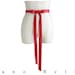 Red Leather Ribbon Bow Belt Tomato Leather Strap, size Small Medium Large XLarge waist size in stock