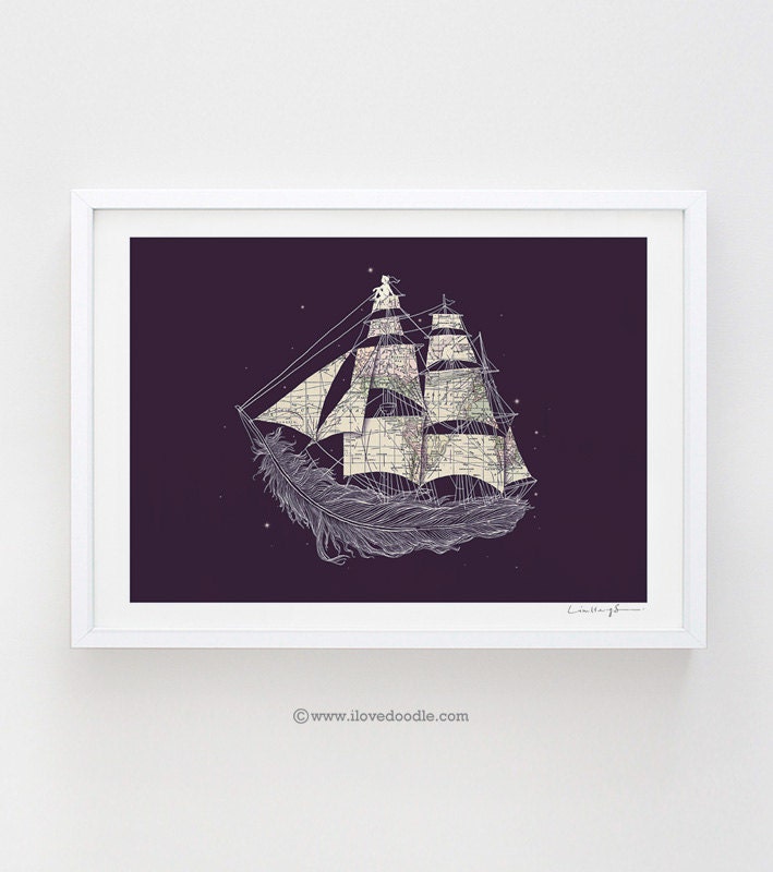 Wherever the wind blows - art print