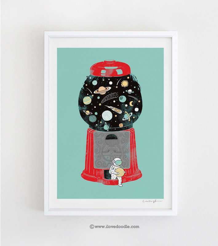 My Childhood Universe - Art Print