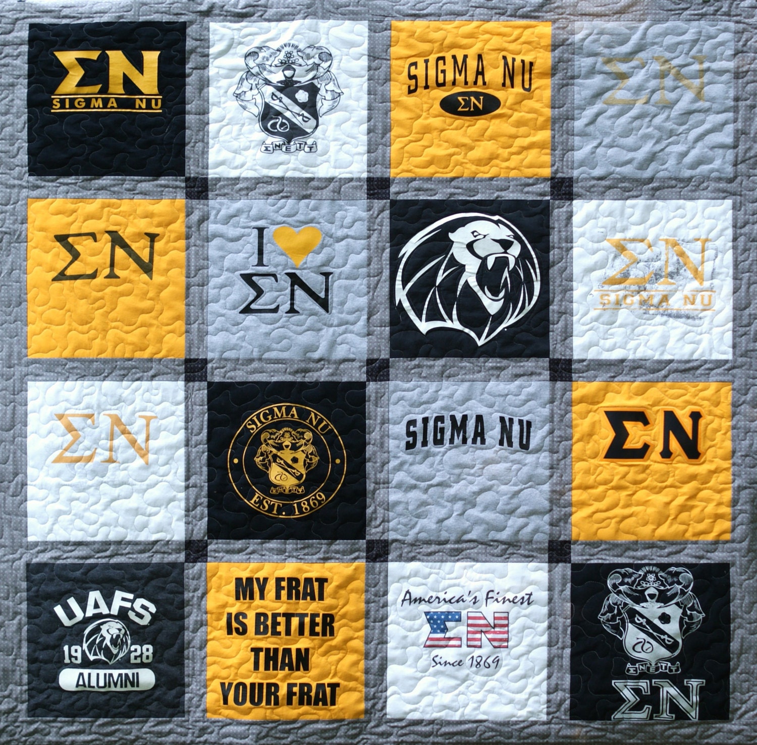 Custom Made T-Shirt Quilt  - 16 shirts DEPOSIT Only