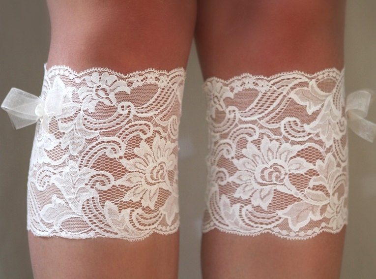 Natural White Lace Boot Cuff Socks - Boot Topper , Boot Cuff , Lace Leg Warmers. Ready to ship.