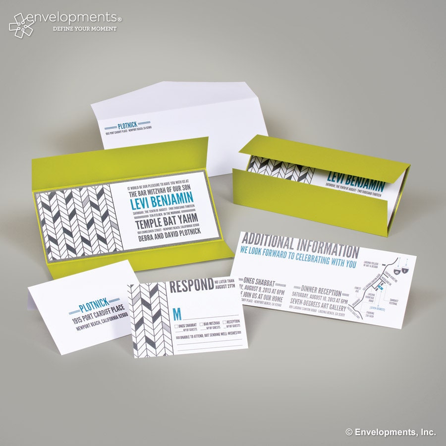 BAR MITZVAH INVITATION Levi Plotnick Bar Mitzvah Invitation