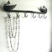 Vintage Chain Purple Sage Stone Pearl Necklace
