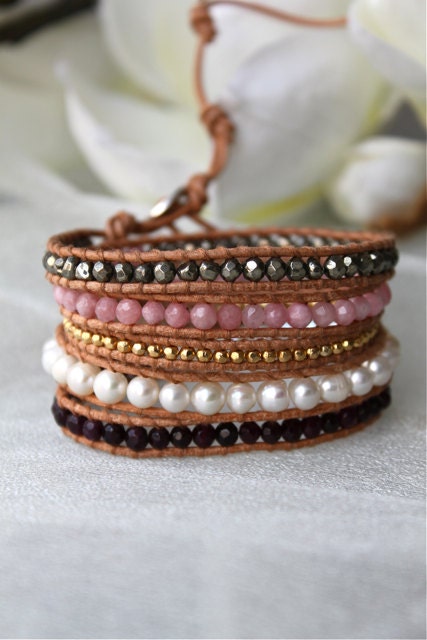 Fresh Water Pearl and Pink Wrap