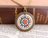 Historical Compass - Vintage Necklace