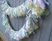 Newborn Baby Boy Fabric Garland, Ribbon Banner, Boy Banner, Boys Bedroom Decor, Nursery Decoration, Baby Shower Decoration, Baby Boys Room