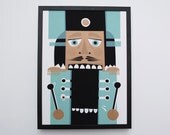 Nutcracker Print, limited edition screenprint, 30 x 40 cm