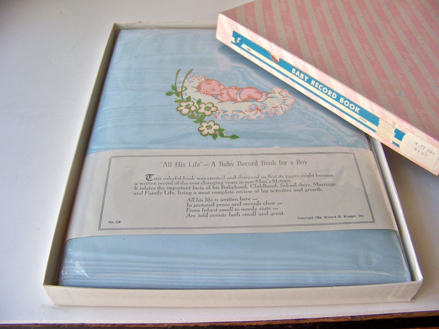 Vintage Baby Book Boy Unused NIB 1956