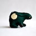 new moon hare- emerald - soft sculpture animal