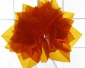 Fire Diamond Bridal Bouquet - Origami Paper Flower Bouquet - Translucent Origami Paper Glows - for Brides or Bridesmaids