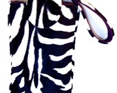 Zebra 7 inch Tablet Case for iPad Mini, Kindle Fire, Nook HD eReader Cover Sleeve Faux Fur - Made to Order