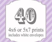 40 Printed Invitations (includes white envelopes) - Printing Service Il_170x135