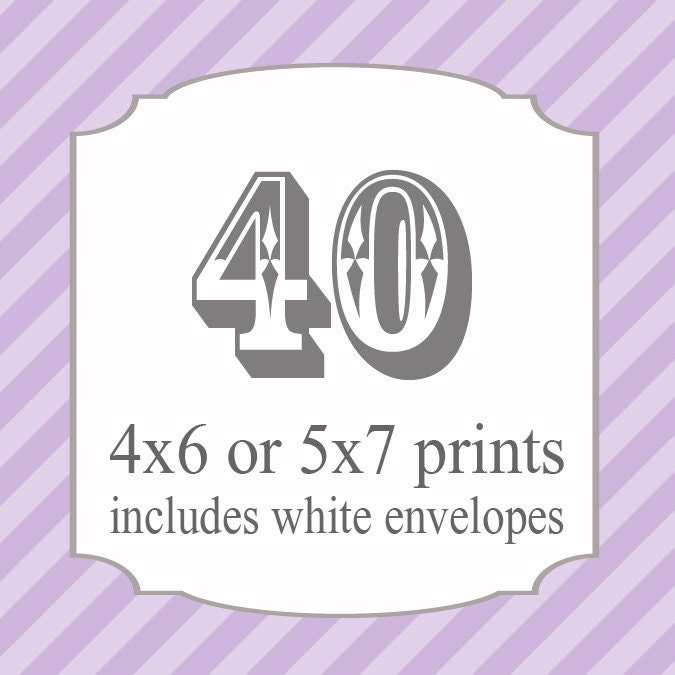 40 Printed Invitations (includes white envelopes) Il_570xn