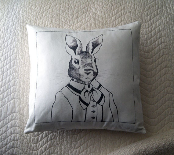 Rabbit Pillow Cover