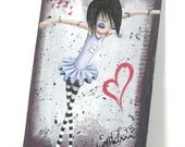 Original Acrylic Painting "Zombie Ballet" Creepy Cute Zombie Ballerina