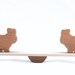 Animal Seesaw, Wood Toy Balancing Game, Elephant, Giraffe, Bear, Lion, Hippo, Bunny.
