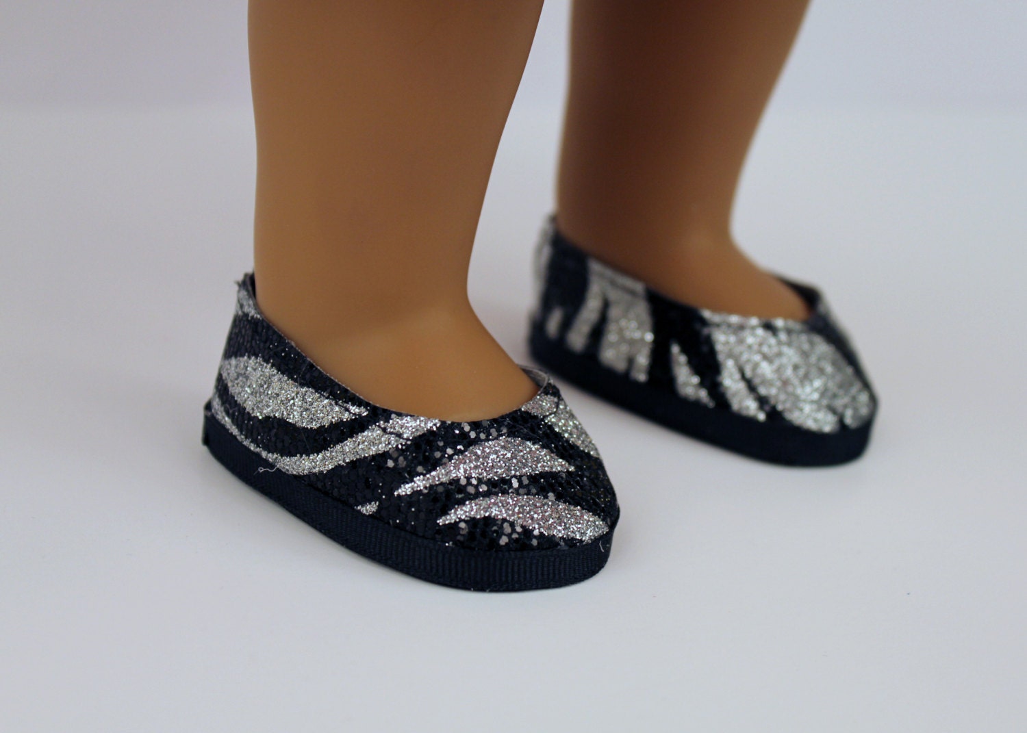 Ballet Flats- silver zebra
