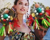 Made To Order Maria Nicola Handmade Dolce and Gabbana Inspired Earrings  Summer 2013