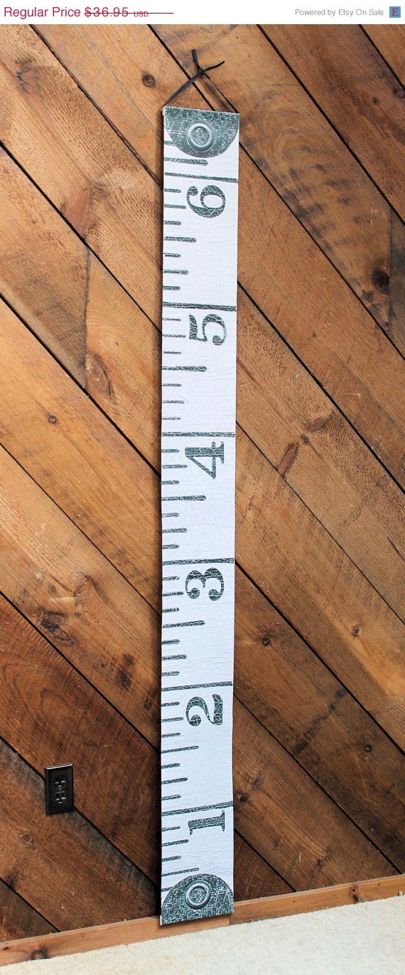 MEMORIAL DAY SALE Growth Chart Children Tape Measure Canvas Ruler Ohsc