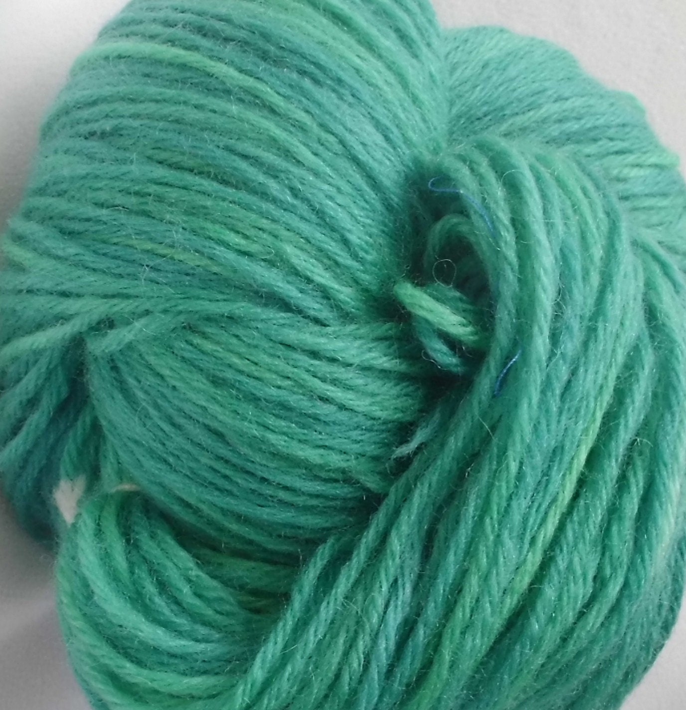 wool yarn hand dyed 100% worsted weight - ocean