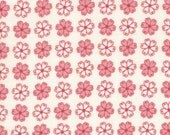 LAST ONE Chemistry Pink Forget Me Not in White & Pink by Cosmo Cricket for Moda