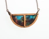 Half Moon Eagle Nebula Constellation Galaxy Space Universe Astronomy Pendant necklace
