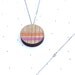 Wooden Photo Locket Neon Geometric