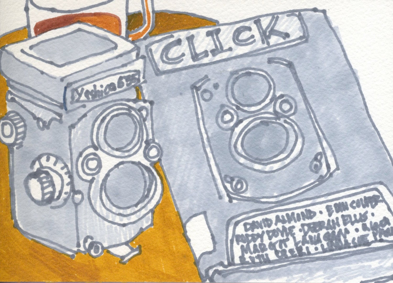Drawing: Vintage Camera