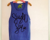 Single Fin Cut N Sew Unisex Logo Tank: Large