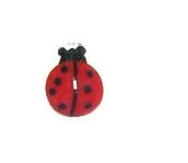 Ladybug Buttons... Set of 2