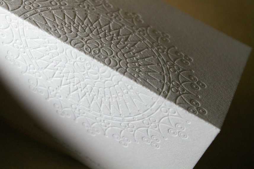 Letterpress Note Card