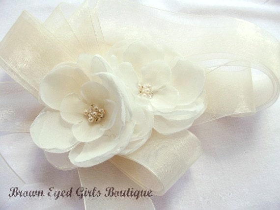 Ivory Bridal Sash, Ivory Bridal Sash, Ivory Wedding Belt, Ivory Bridal Belt