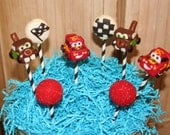 Mom's Killer Cakes & Cookies Cars Lightning McQueen, Tow Mater, TowMater Inspired Cake Pops Assortment Southern Living Featured Seller Il_170x135