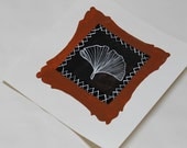 Gingko Specimen Original Gouache & Watercolor Art