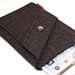 iPad Mini Wool Felt Sleeve/Case Triple Pocket in Anthracite